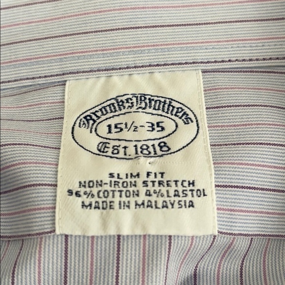 Brooks Brothers Pinstripe Dress Shirt - Picture 4 of 4